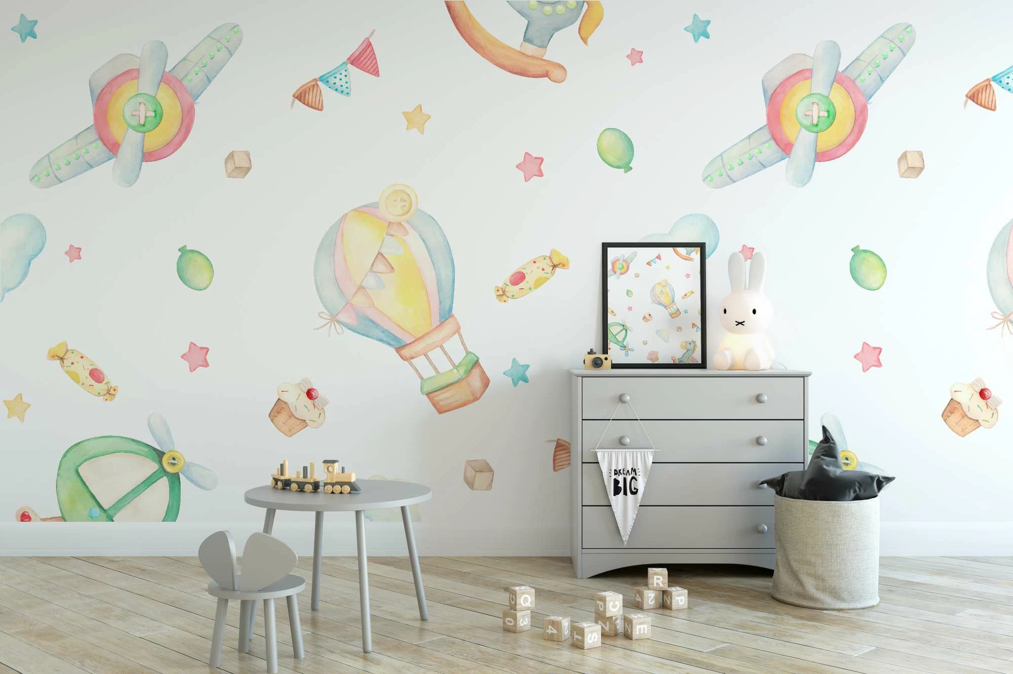 Murale muri Wallity, MDK-00120, 300x270cm