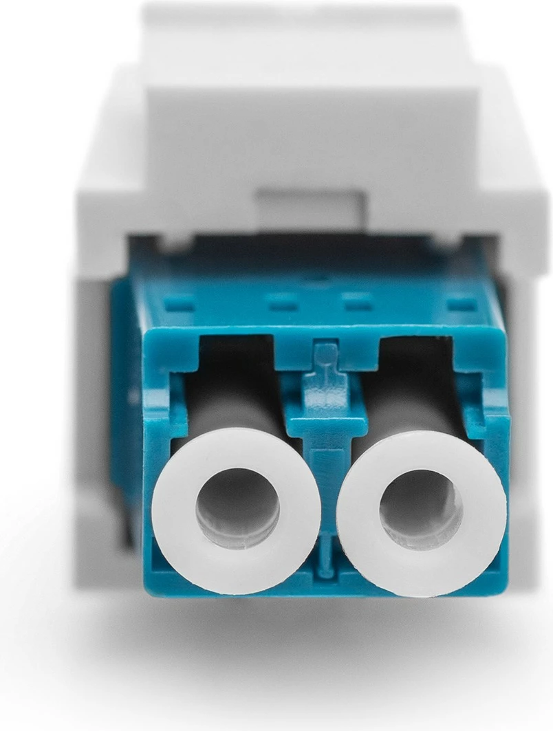 Adapter optik LC/LC Digitus, Keystone, duplex, plastikë, OS2, 22mm, kaltër