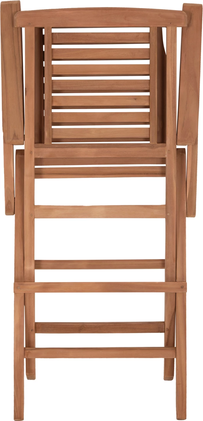 Karrige palosëse për ngrënie jashtë, dru tik, CRANDER FH6377, set prej 2 copë, 53x63x90cm