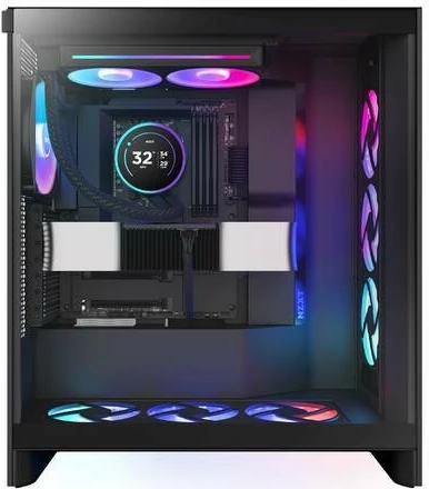 Ftohës uji NZXT Kraken Elite 280 RGB V2 LCD, 2x14cm, ekran IPS, për CPU, i zi
