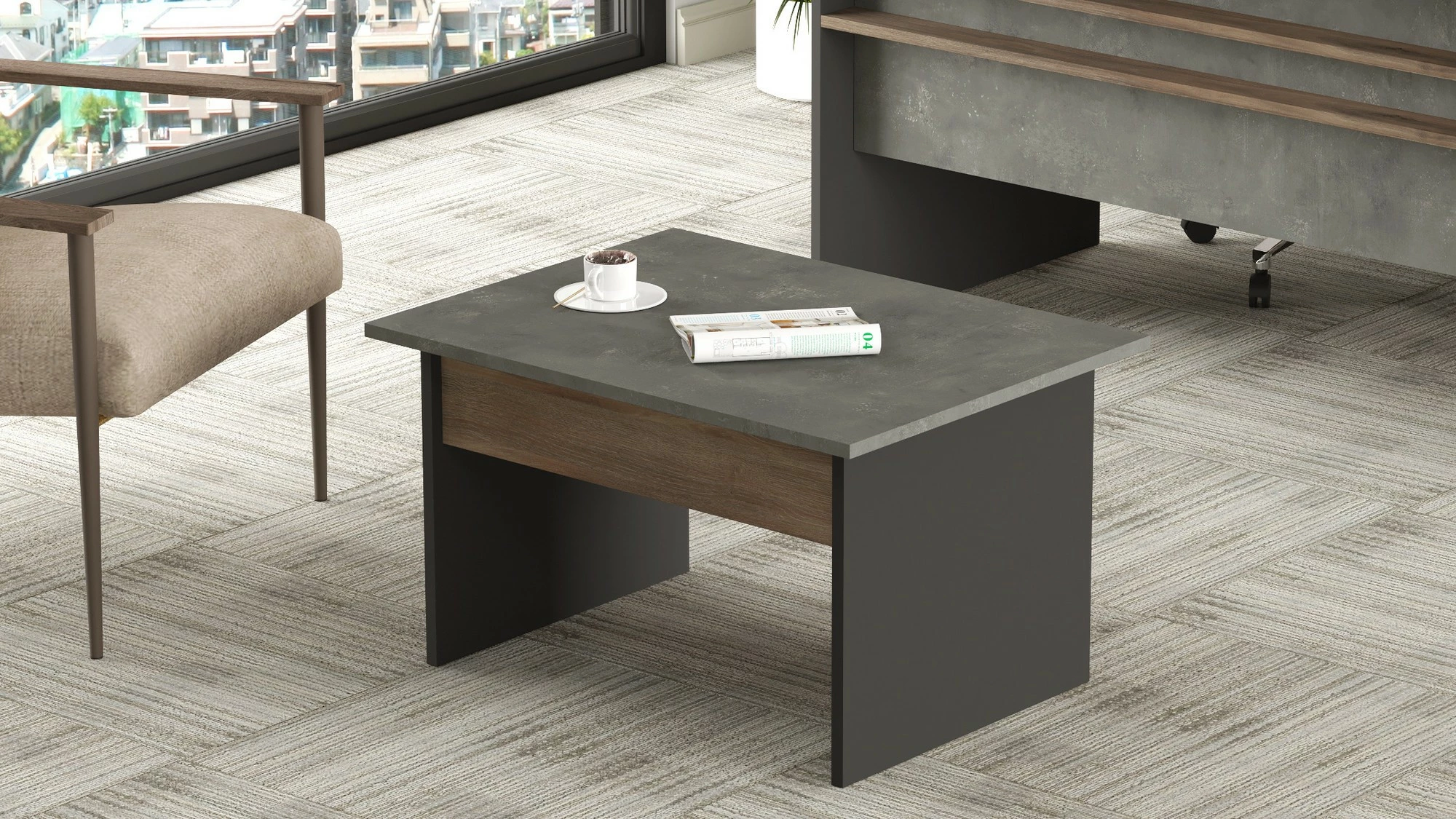Tavolinë kafeje moderne Skye Decor, Vs2-Cga