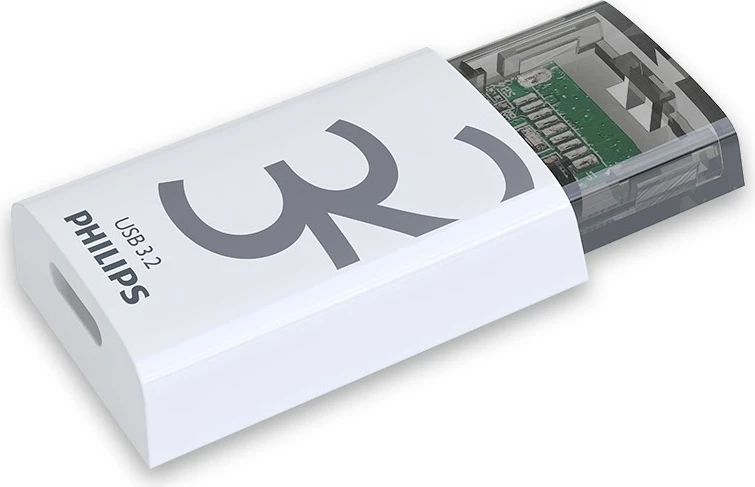 USB stick Philips Click Series 32GB USB 3.2, bardhë
