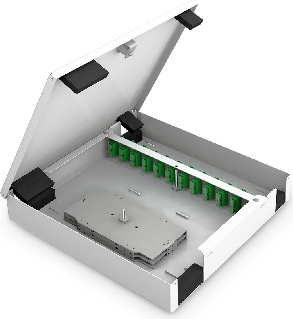 Kasë rrjeti Digitus LWL Unibox, për mur, medium, e bardhë