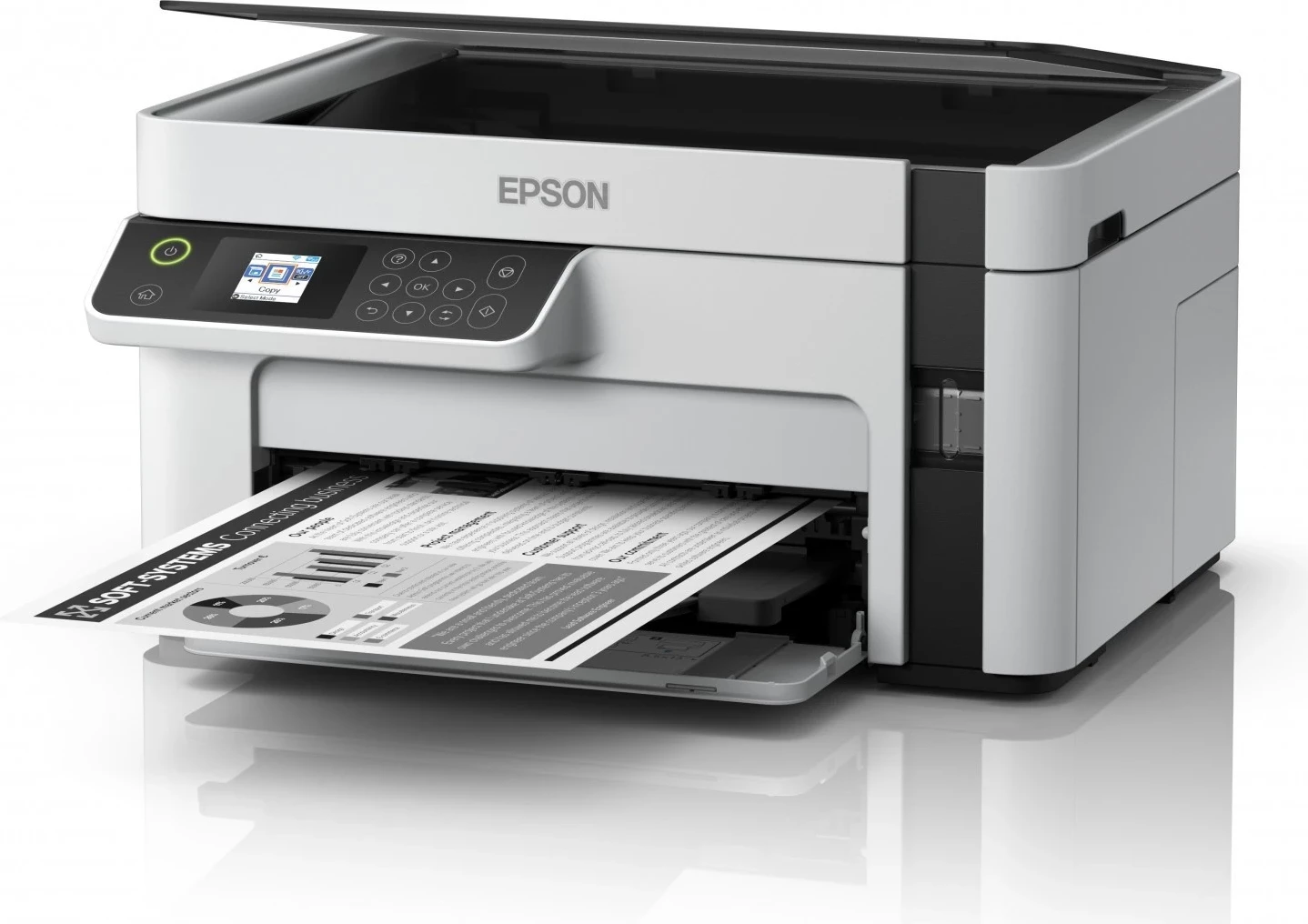 Printer Epson M2120, i bardhë