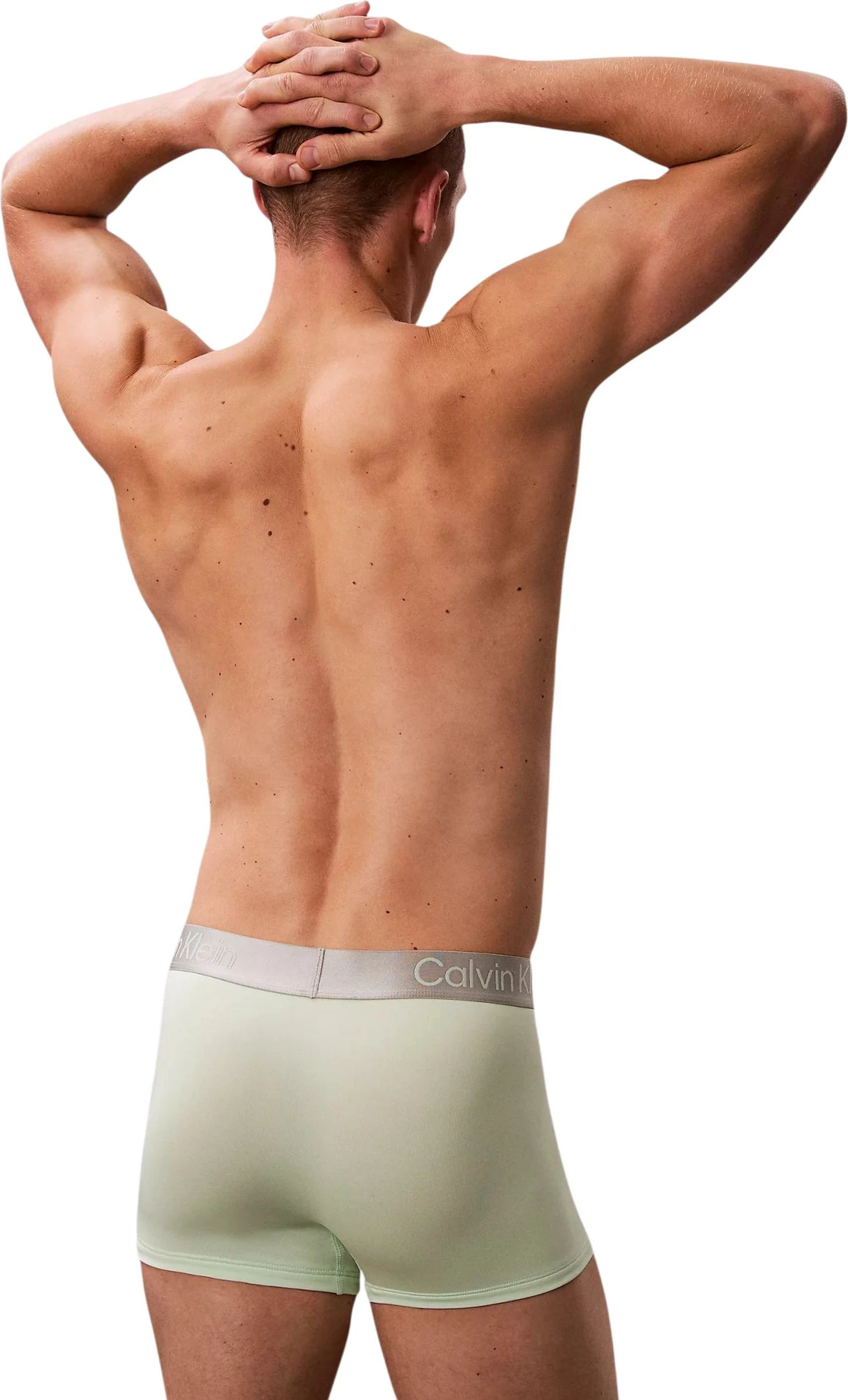 Të brendshme për meshkuj Calvin Klein Underwear Trunk LV00NB4269 (3 palë), gri e çelët [Madhësia: S]