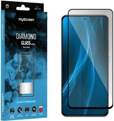 Xham mbrojtës MyScreen Diamond Glass Edge për Samsung Galaxy A37, zi
