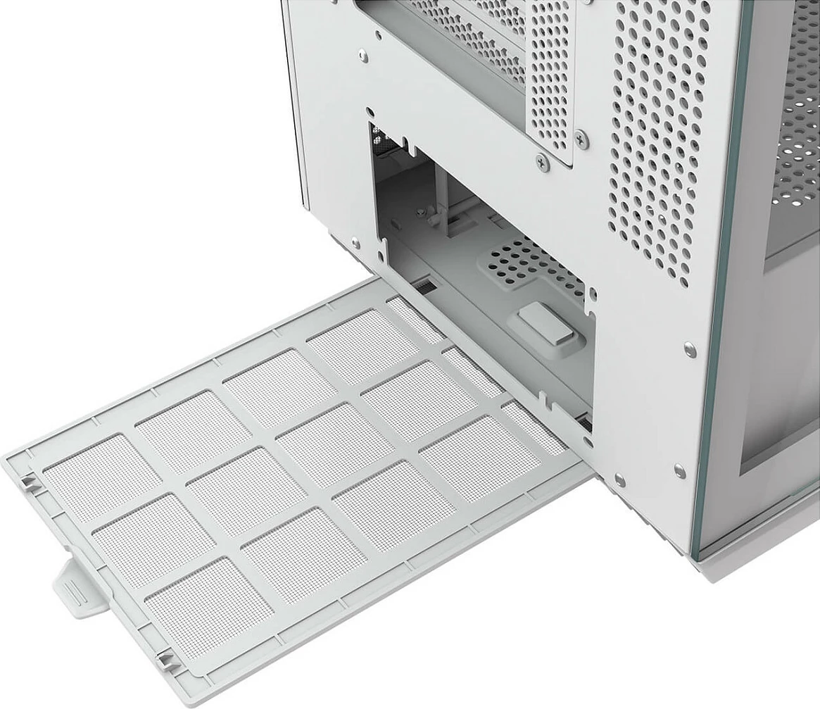 Kasë Cougar FV270 ARGB midi tower e bardhë