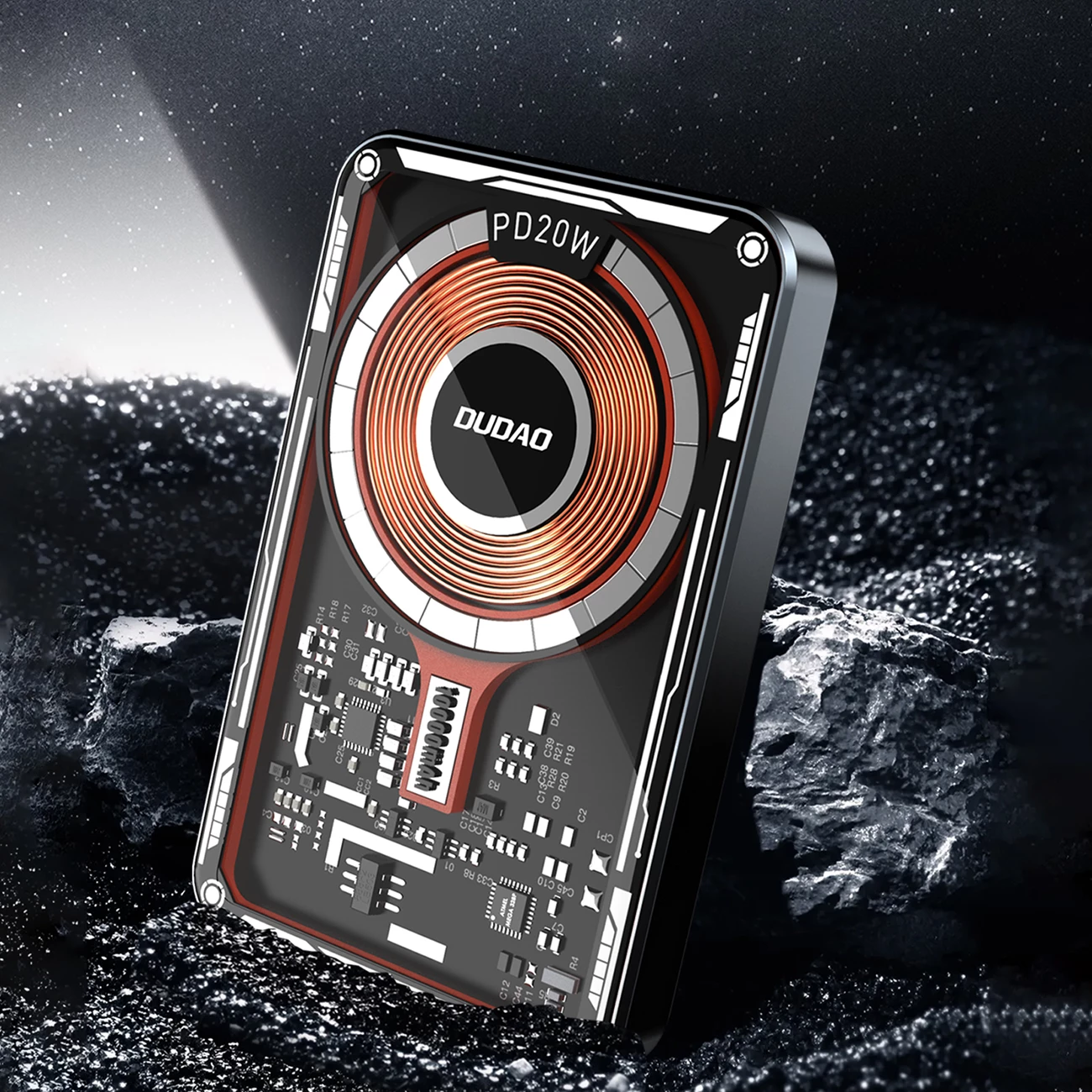 Power bank Dudao TGK1, 10000mAh, MagSafe wireless, 20W, i zi