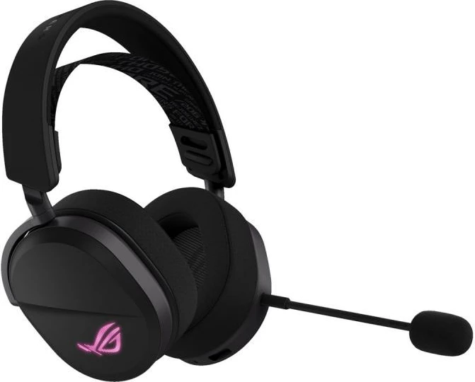 Kufje gaming ASUS ROG Pelta 90YH0410-BHUA00 (90YH0410BHUA00), tri-mode me 2.4 GHz ultra-low latency, drajvera 50mm, mikrofon boom 10mm, të zeza