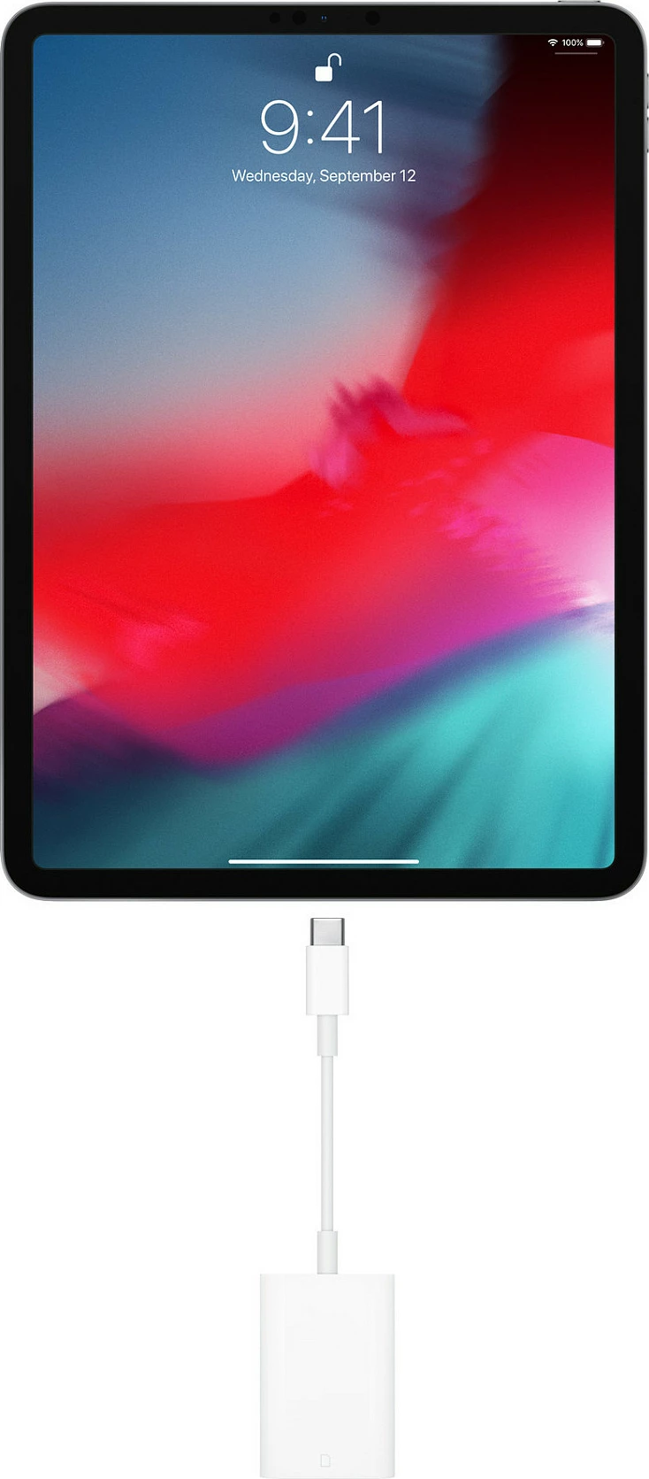 Lexues SD Apple USB-C i bardhë