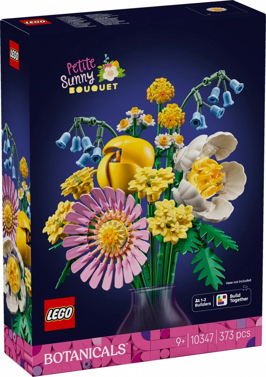 Set LEGO Botanicals 10347 Small Sunny Bouquet, 373 pjesë, plastikë, shumëngjyrëshe