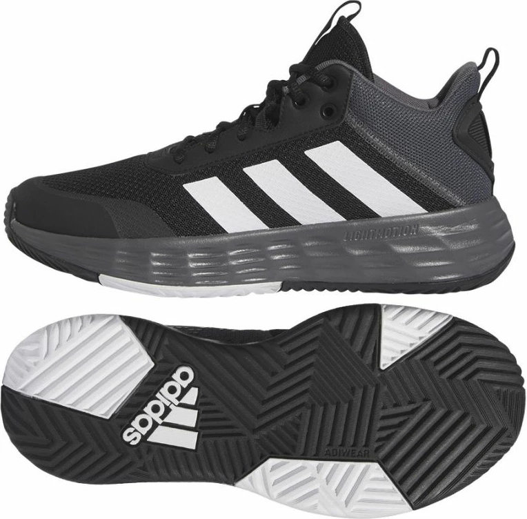 Atlete basketbolli për meshkuj Adidas Own The Game 2.0, zë zeza [Madhësia: 44 2/3]