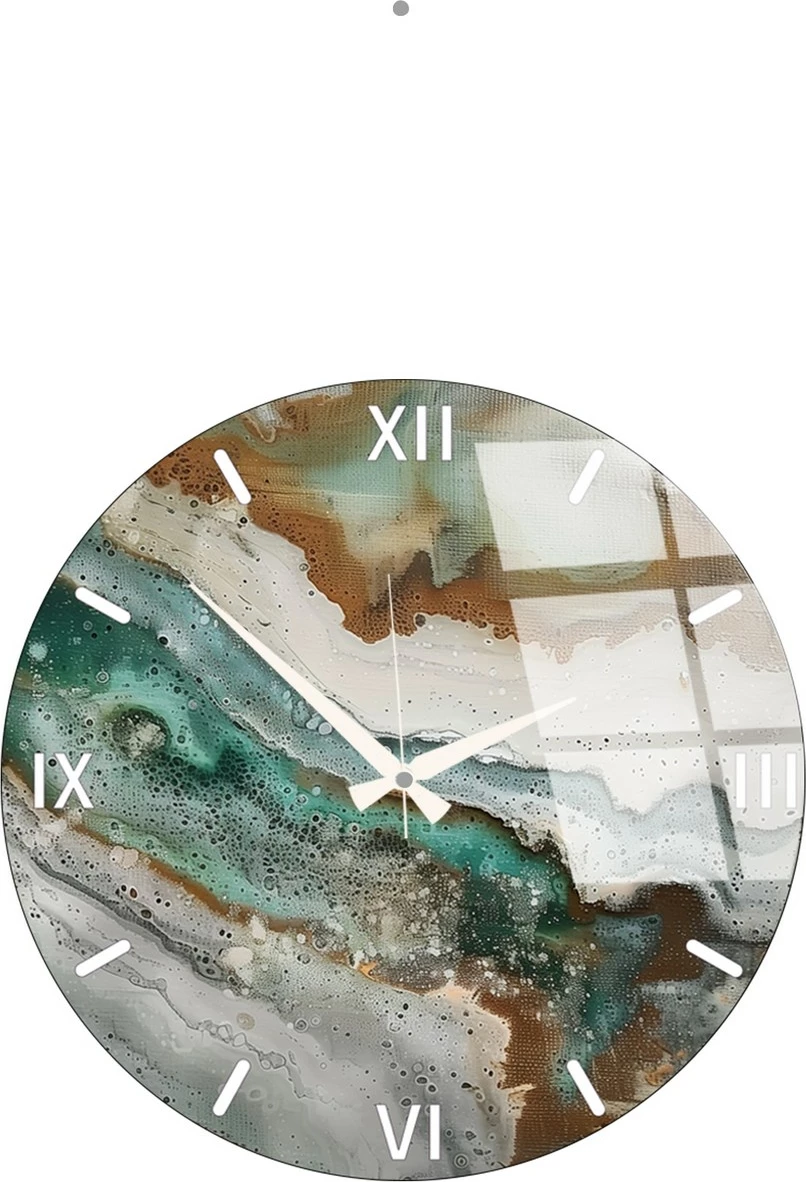 Orë muri dekorative prej xhami, Wallity Huhu348, 40x40cm