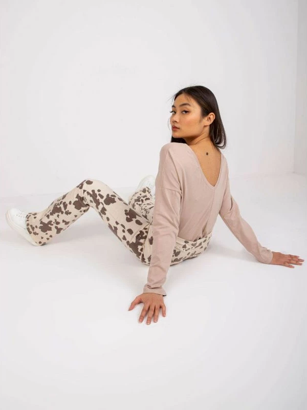 Bluzë femra BASIC FEEL GOOD, bezhë e errët