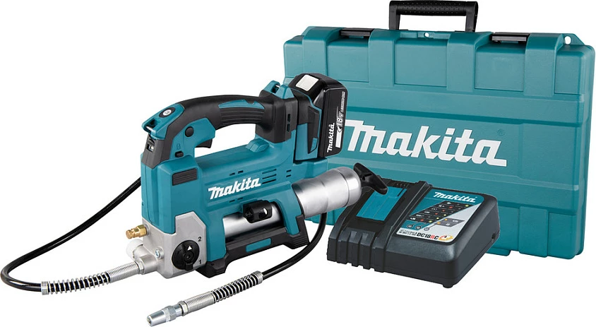 Pistoletë graso Makita DGP180Z, 18V Li-Ion, 475 ml, 690 bar, zorrë 1.2 m