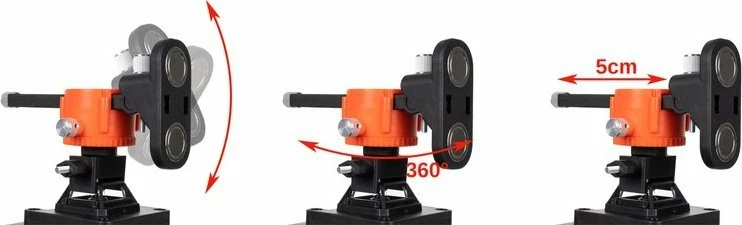 Laser nivelues linje Bigstern 4D 16 linja 25 m, i gjelbër, set me 2 bateri + karikues