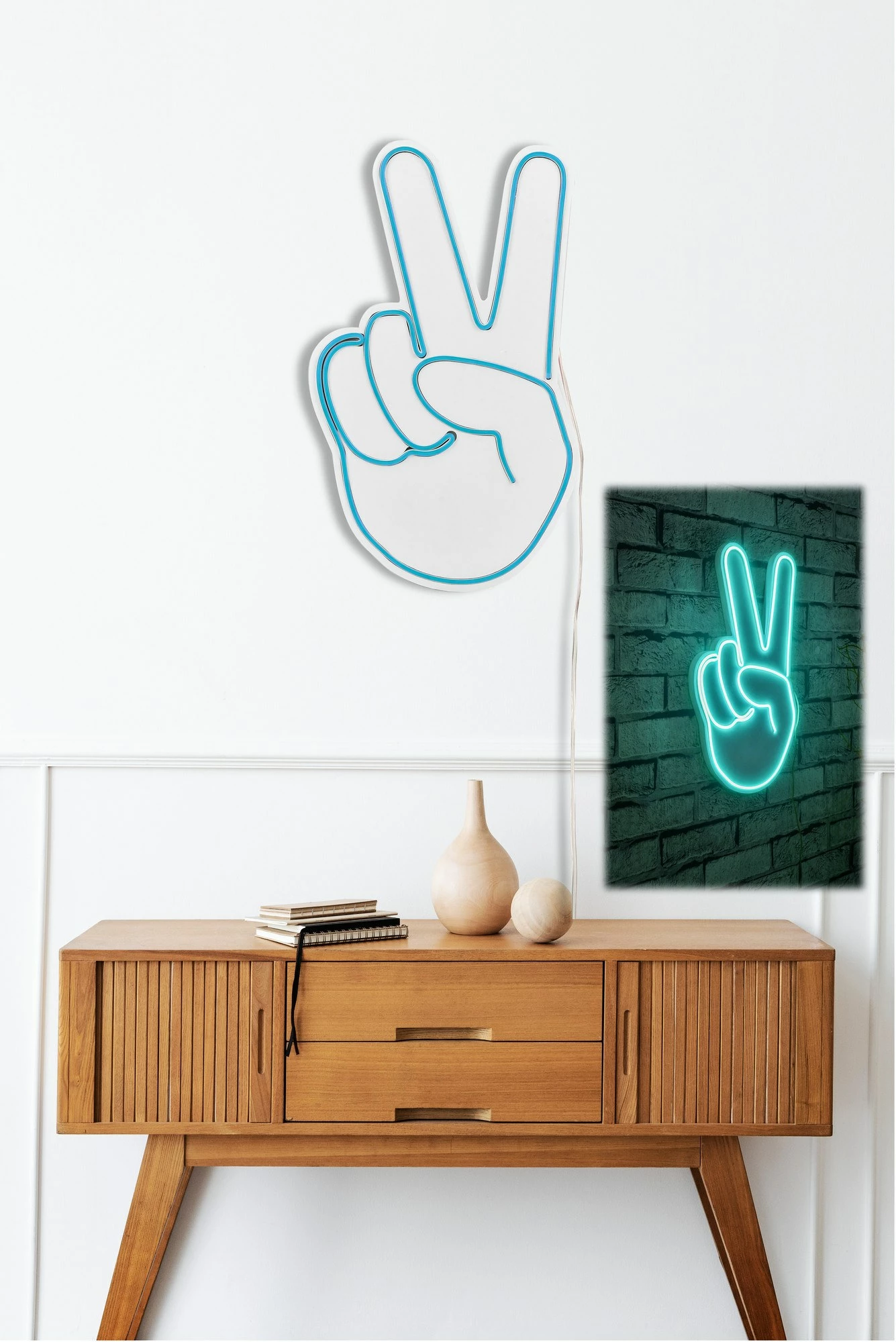 Dritë dekorative LED, shenjë fitoreje, plastike, ngjyrë kaltër