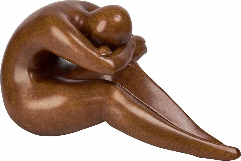 Figurë dekorative Karson, polirezine, ngjyrë kafe, 57x23x30cm