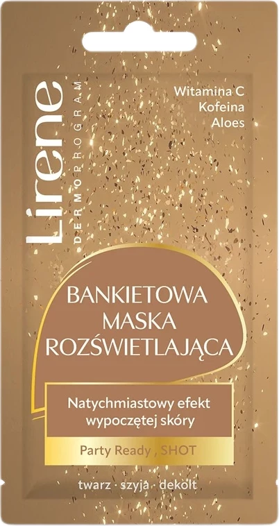 Maskë fytyre Lirene Party Glow Brightening për femra 8ml