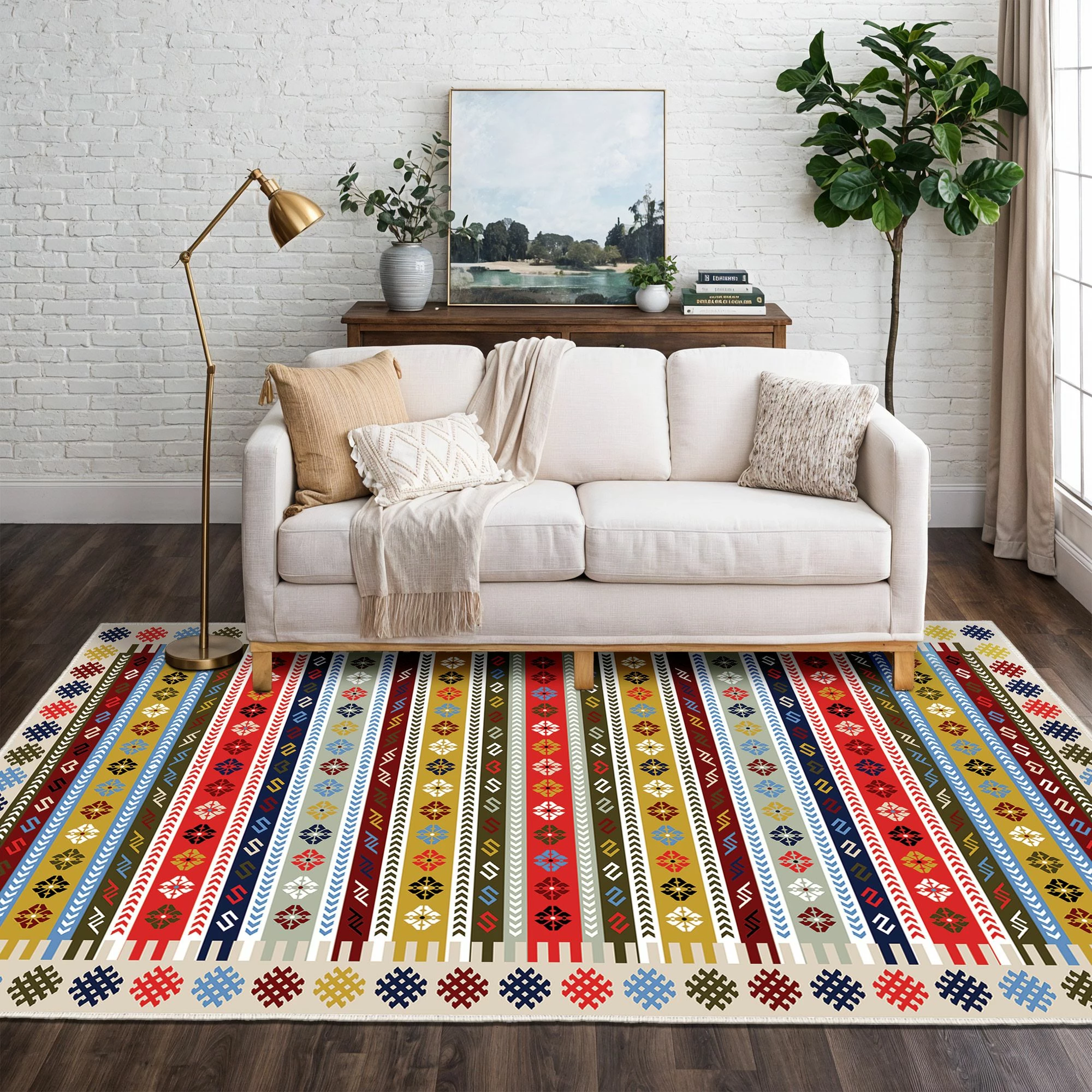 Qilim Velvet, shumëngjyrësh, 80x120cm, Conceptum Hypnose, Els1781