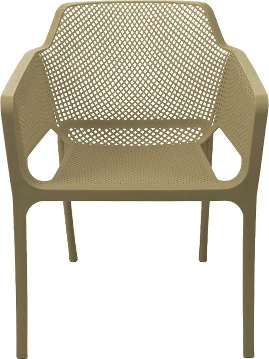 Karrige me krahë Oviez, ngjyrë kapuçino, 59x58x79cm