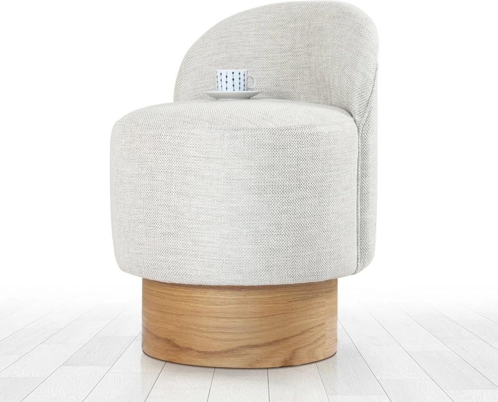 Puf Atelier del Sofa, Barren, ngjyrë gri e çelët