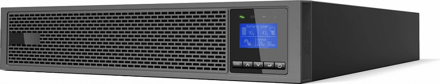 UPS LevelOne UPS-2101, online double-conversion, 1 kVA/1000 W, 8x C13, rack/tower, i zi