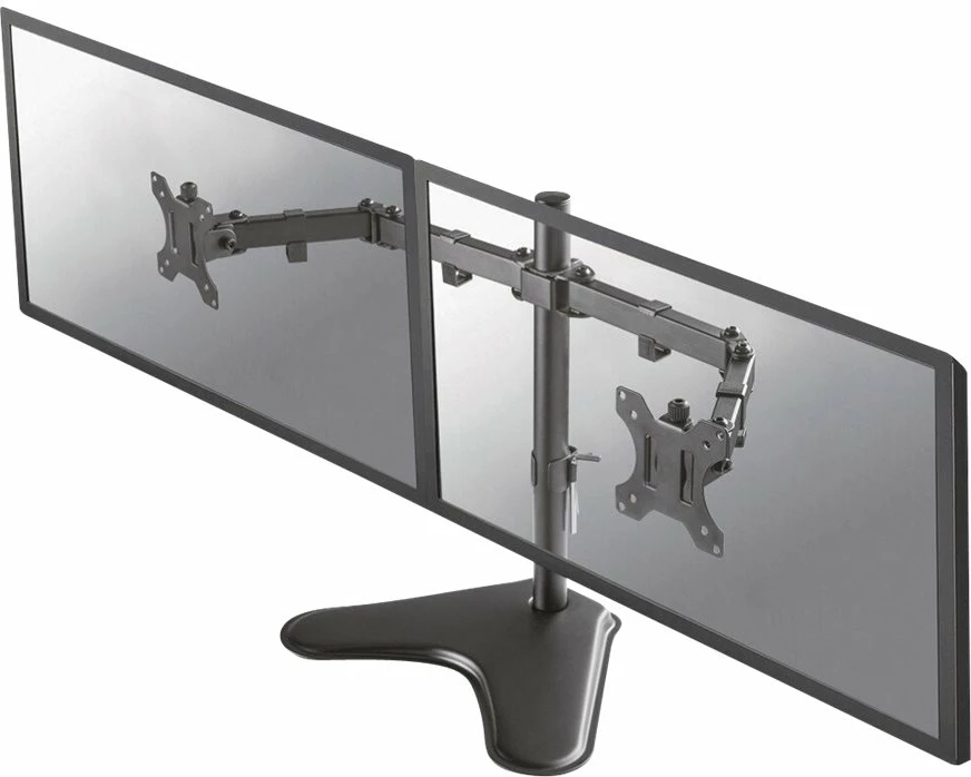 Mbajtës tavoline për dy monitorë Neomounts FPMA-D550DDBLACK, 10-32", i zi