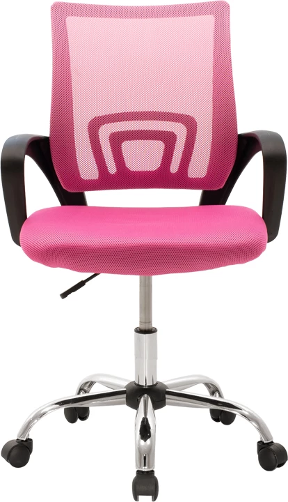 Karrige zyre Berto II, ngjyrë rozë-e zezë, 60x48x85-95cm