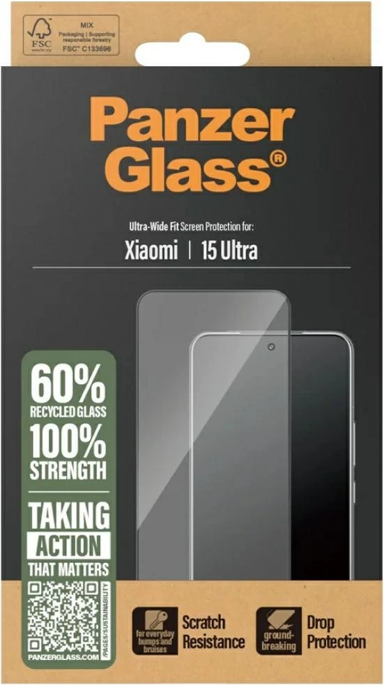 Xham mbrojtës për Xiaomi 15 Ultra, PanzerGlass Ultra-Wide Fit