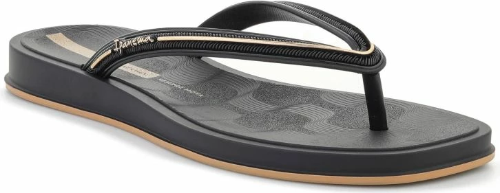 Flip-flopa për femra Ipanema Glow AD 27398-BR745, të zeza/ari [Madhësia: 38]