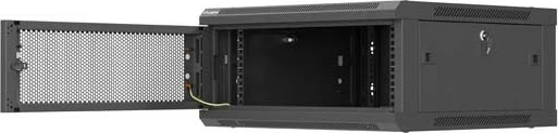 Kasë rack LANBERG 19" 4U, 600x600mm, e zezë, derë me vrima