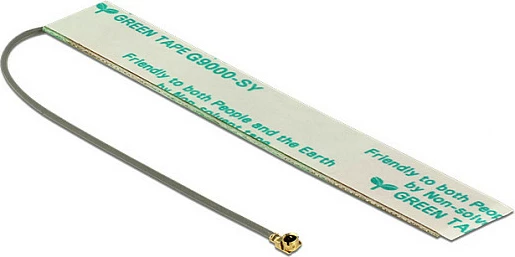 Antenë LTE DeLOCK 88988, 3 dBi, MHF, omni-directionale, kabllo 0.1 m, gjelbër/gri