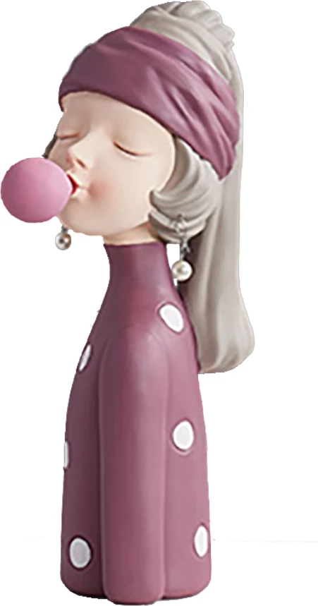 Figurë dekorative Ponnytale, rozë, shumëngjyrëshe, 6x8x15cm