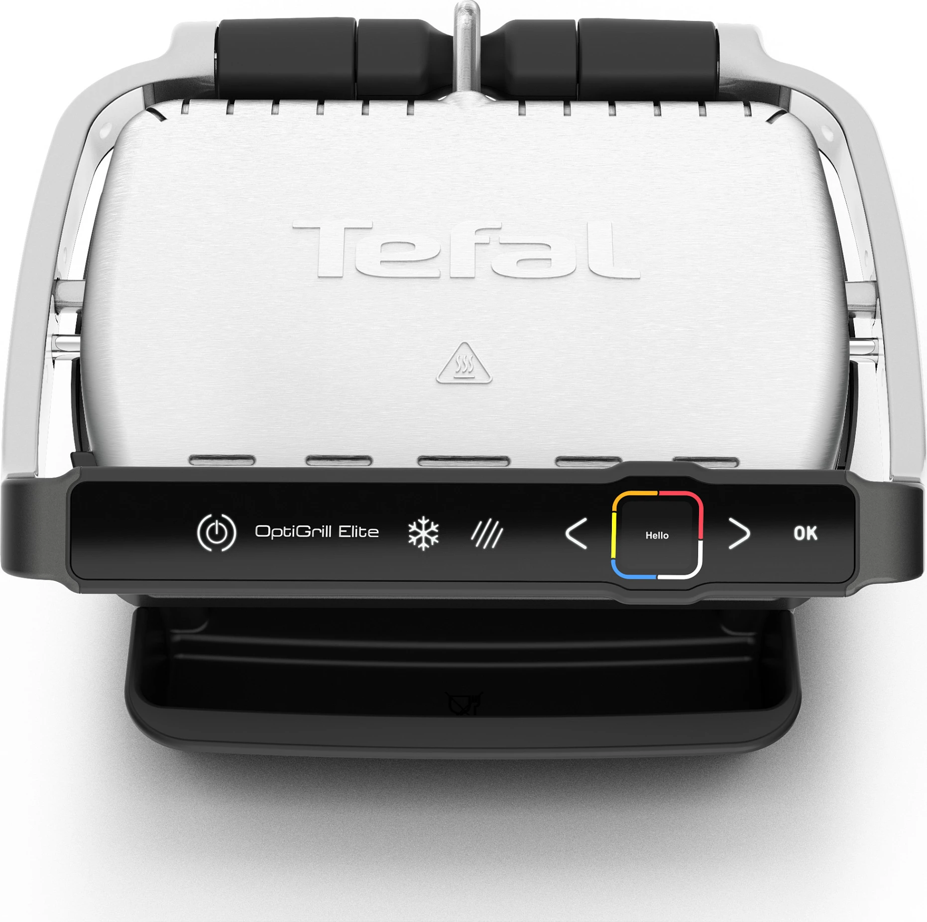 Grill elektrik Tefal OptiGrill Elite GC750D, 2000 W, Touch, 12 programe, e zezë/inoks