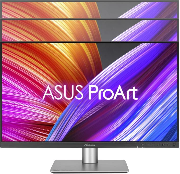 Monitor, Asus, ProArt PA24ACRV (90LM08Y0-B01M70), 23.8" QHD, USB-C 96W, 95% DCI-P3, Delta E < 2, argjendt/zi