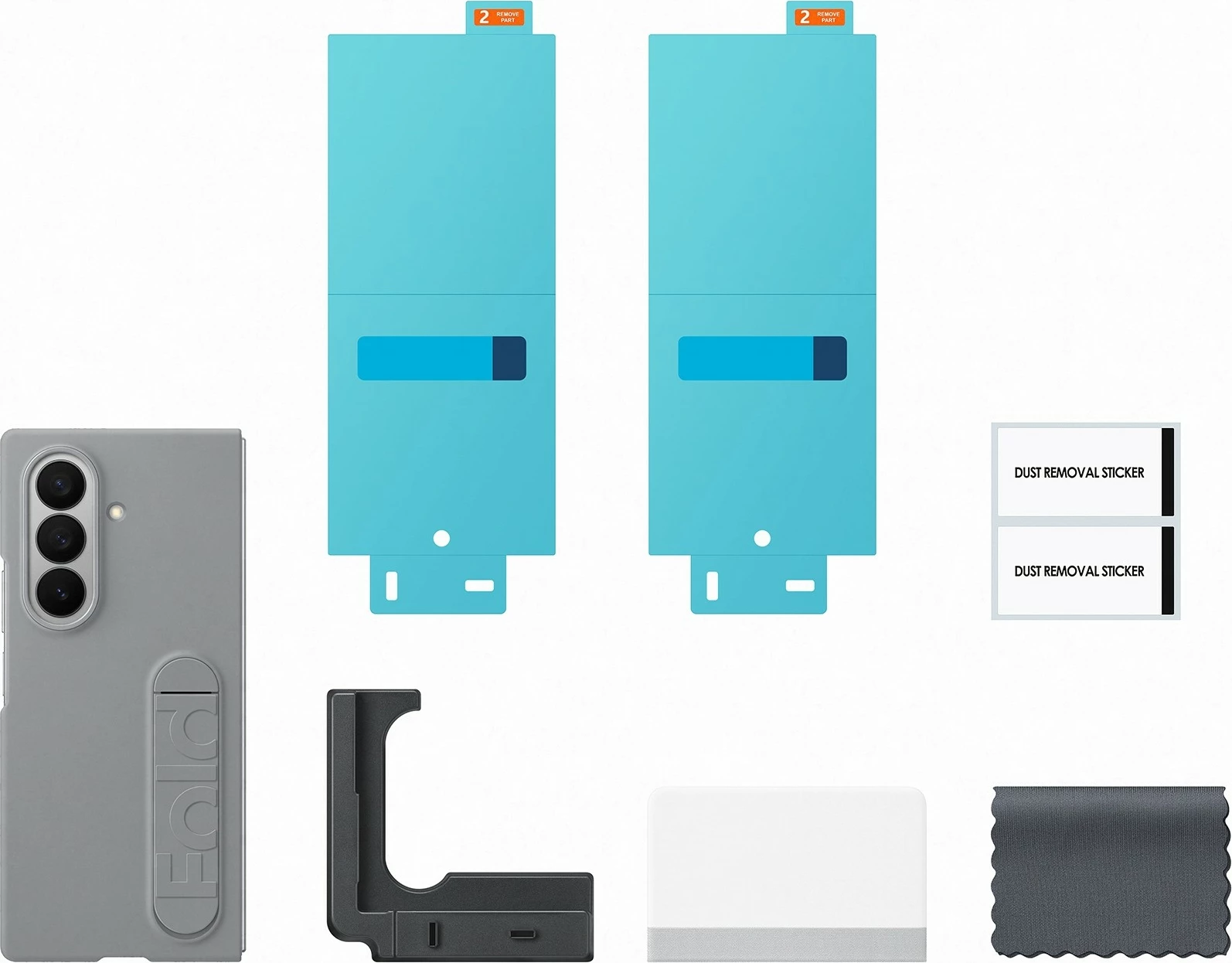 Mbështjellës silikon Samsung Galaxy Fold7, gri