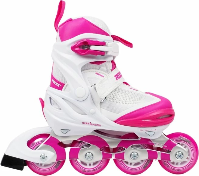 Rollera për fëmijë Roces, të bardha dhe rozë