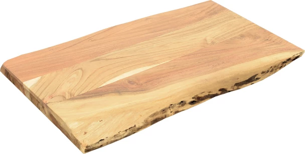 Sipërfaqe tavoline Pozier, dru akacie i fortë, ngjyrë natyrale, 140x80x4cm