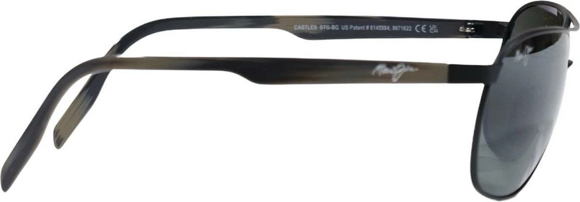Syze dielli për meshkuj Maui Jim CASTLES 9E6B57Q0U 728-2M, gri [Madhësia: 62]