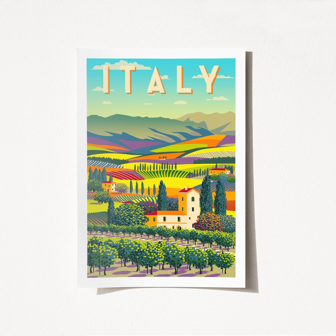 Poster A4 Wallity, Itali - 1963