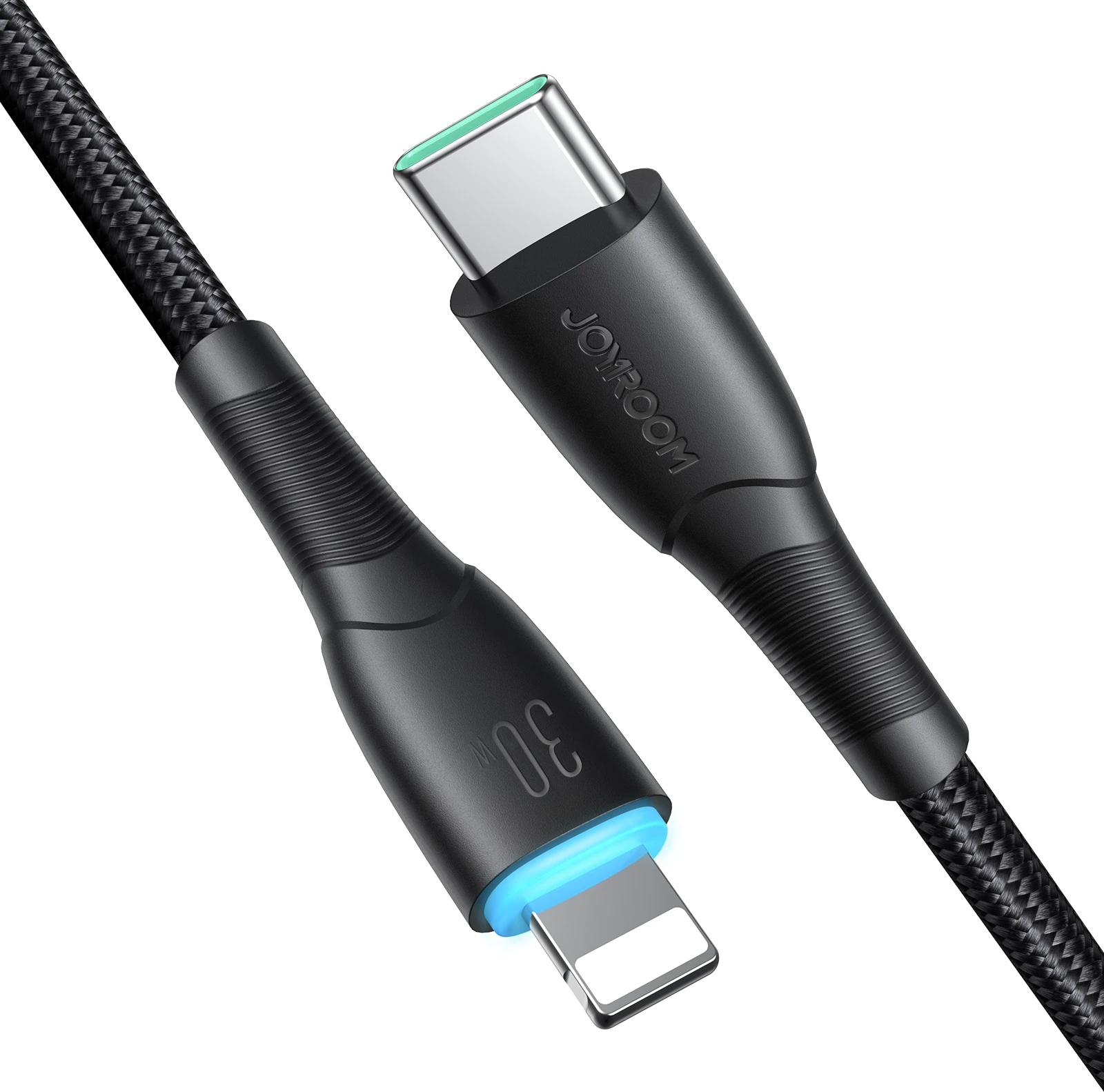 Kabllo Joyroom Starry Series SA32-CL3, USB-C në Lightning, 1m, 30W, e zezë