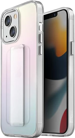 Mbështjellës UNIQ Heldro për iPhone 13, me rrip FlexGrip, Iridescent