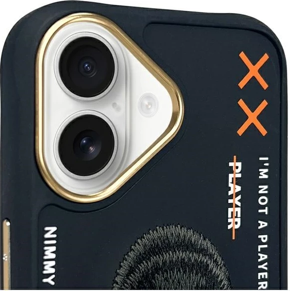 Mbështjellës Nimmy Cool&Cute 2.0 Monkey për iPhone 16 6.1", i zi, në kuti