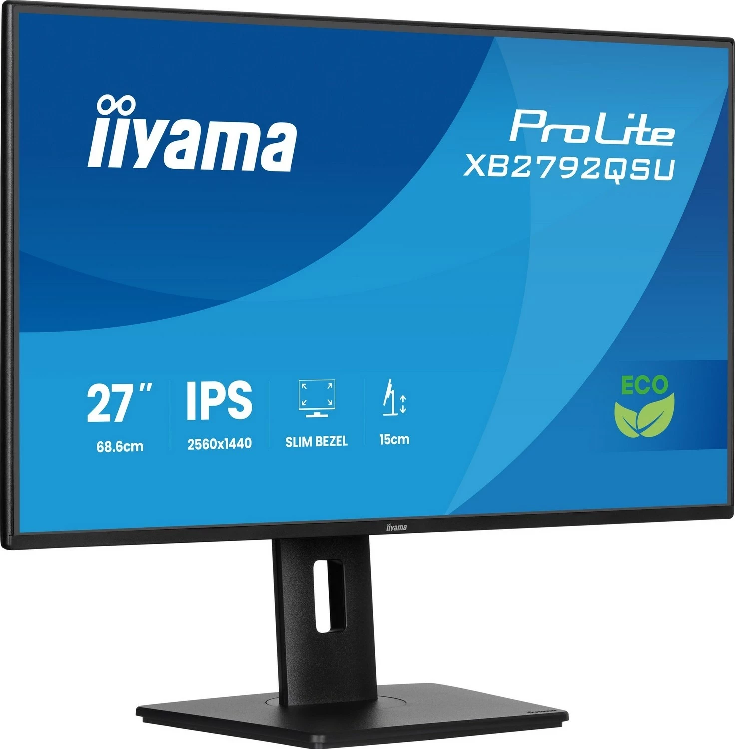 Monitor iiyama ProLite XB2792QSU-B1, 27", QHD, IPS, 120Hz, i zi