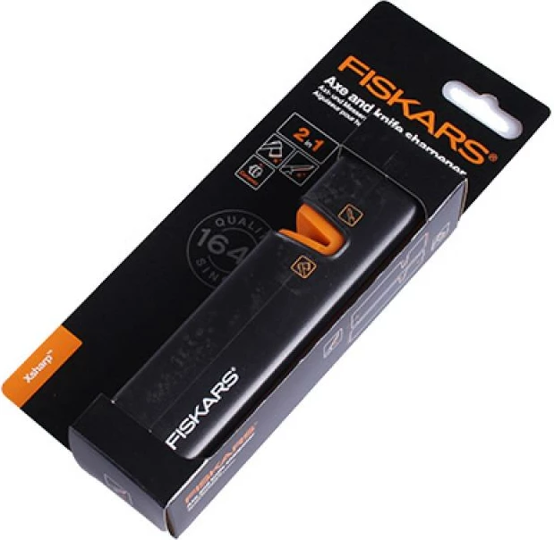 Mprehës për sëpata dhe thika, Fiskars Xsharp (1000601), 16.5 cm, i zi