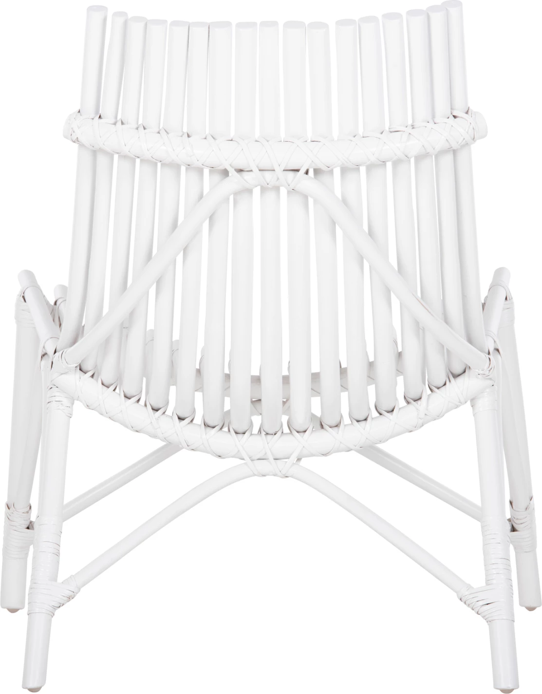 Karrige për jashtë CELLION FH9812.03, shkopinj rattan, ngjyrë e bardhë, 76x72x83H cm