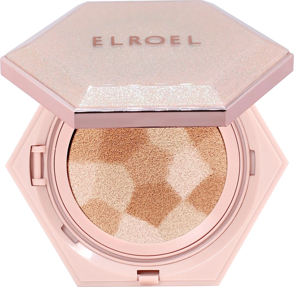 Fondatinë kompakt cushion për femra Elroel Blending Compact Cushion Corrective Foundation 21 Light Beige 12.5g