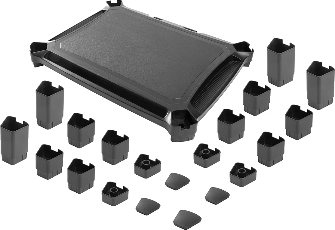 Mbajtëse monitori UVI Modular Multi-Purpose Smart Stand UVIMST, e rregullueshme 5–17 cm, kapacitet 10 kg, 50×33 cm, e zezë