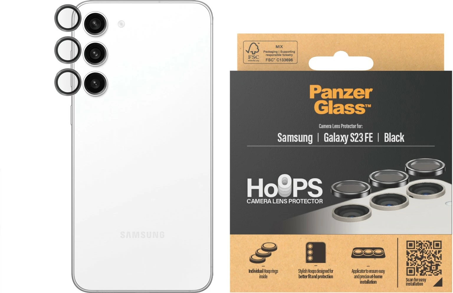 Mbrojtës lentash PanzerGlass për Samsung Galaxy S23 FE